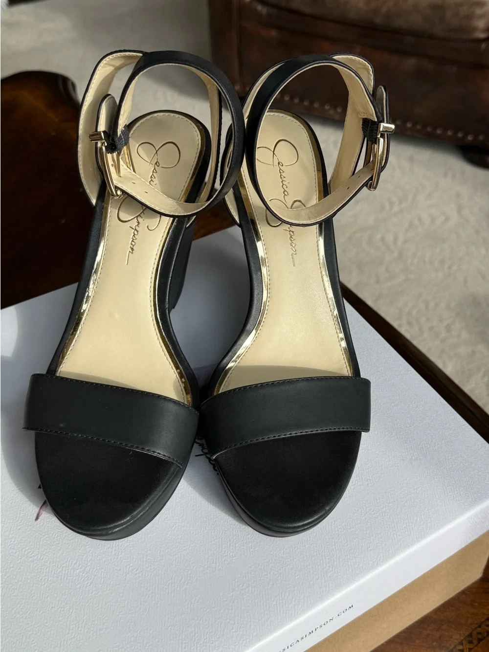 Jessica Simpson platform wedge sandals